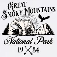 Great Smoky Mountains National Park Tennessee Bear Outdoors Gift Cooling Performance Crew T-Shirt