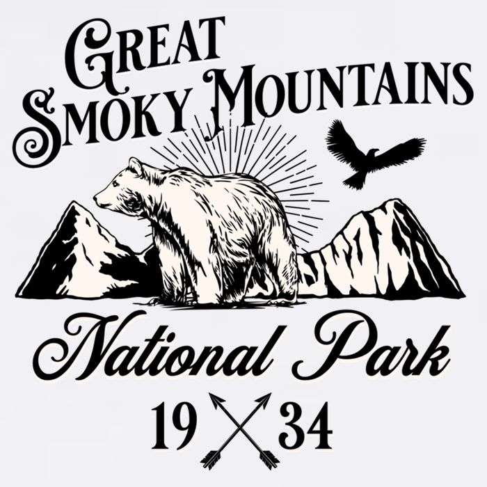 Great Smoky Mountains National Park Tennessee Bear Outdoors Gift Cooling Performance Crew T-Shirt