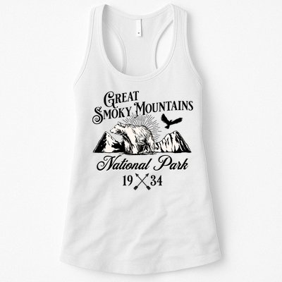 Great Smoky Mountains National Park Tennessee Bear Outdoors Gift Womens Tank Top