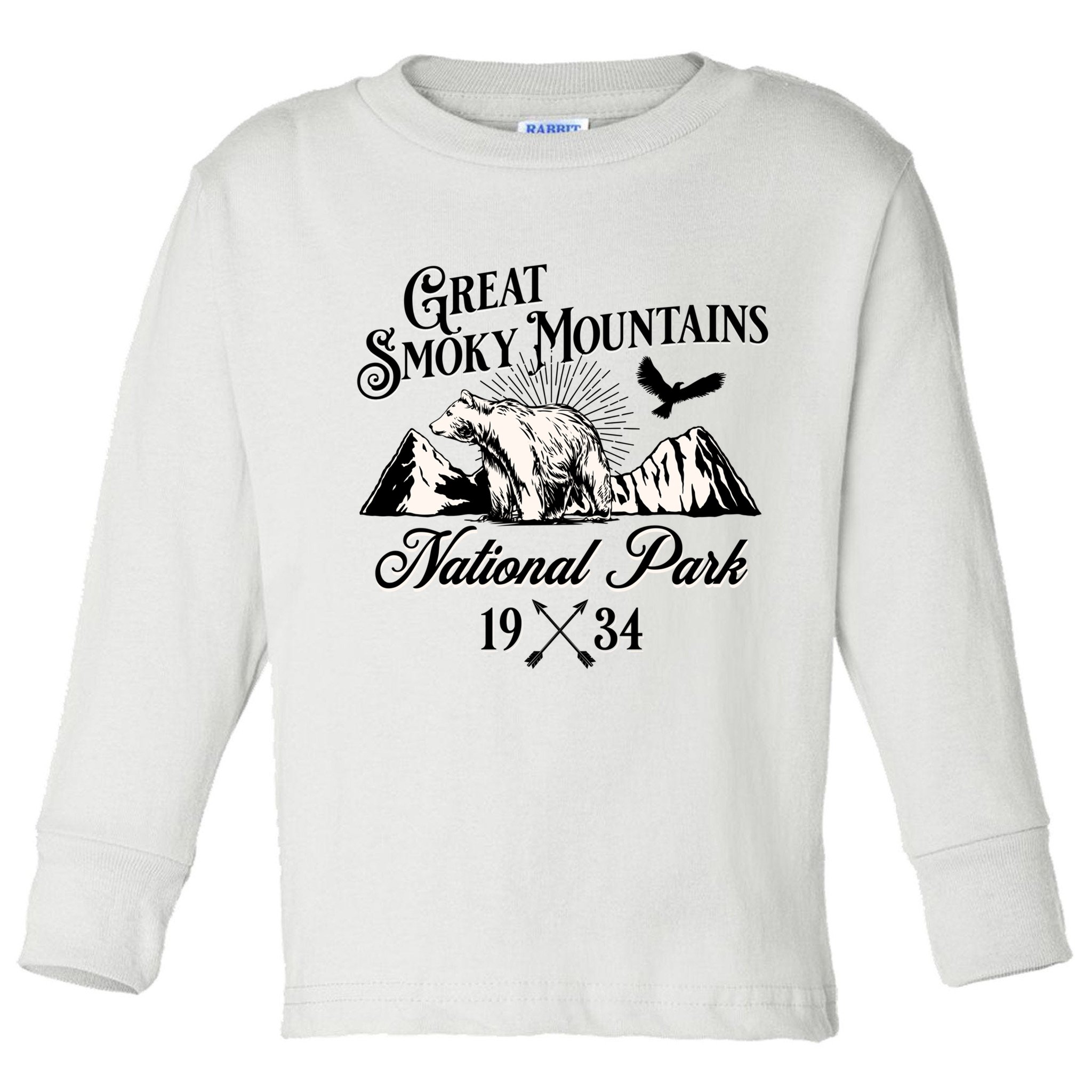 Great Smoky Mountains National Park Tennessee Bear Outdoors Gift Toddler Long Sleeve Shirt