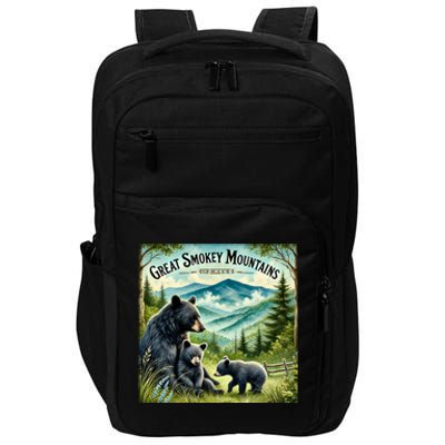 Great Smokey Mountains Black Bear Mother And Cub Impact Tech Backpack