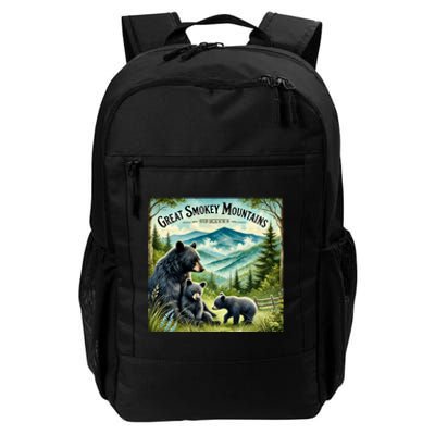 Great Smokey Mountains Black Bear Mother And Cub Daily Commute Backpack