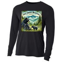 Great Smokey Mountains Black Bear Mother And Cub Cooling Performance Long Sleeve Crew