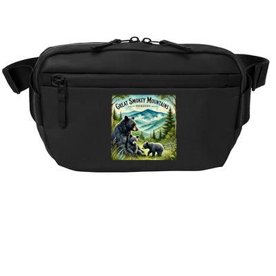 Great Smokey Mountains Black Bear Mother And Cub Crossbody Pack