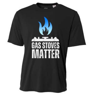 Gas Stoves Matter Funny Political Gas Stove Cooling Performance Crew T-Shirt