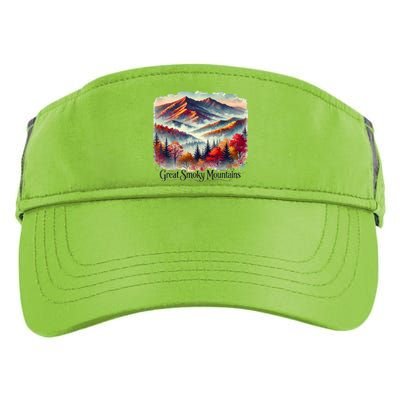 Great Smoky Mountains Fall Leaves Adult Drive Performance Visor