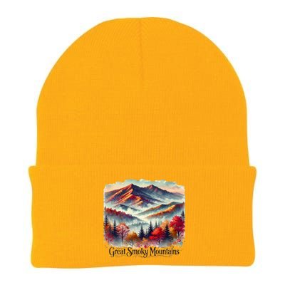 Great Smoky Mountains Fall Leaves Knit Cap Winter Beanie