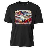 Great Smoky Mountains Fall Leaves Cooling Performance Crew T-Shirt