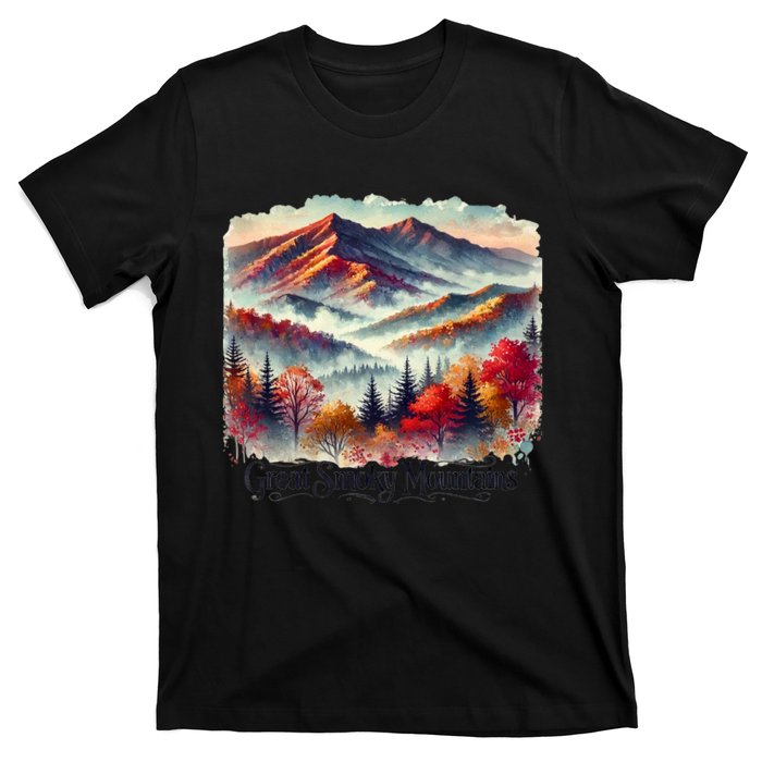 Great Smoky Mountains Fall Leaves T-Shirt