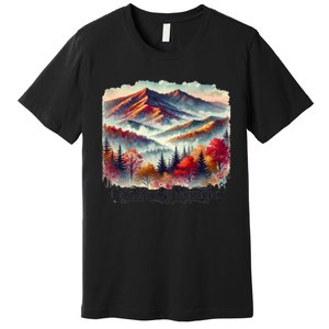 Great Smoky Mountains Fall Leaves Premium T-Shirt