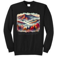 Great Smoky Mountains Fall Leaves Tall Sweatshirt