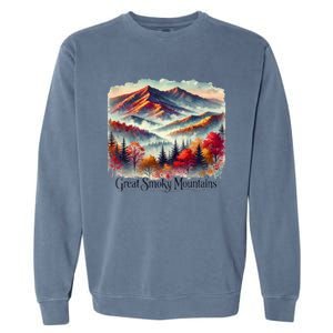 Great Smoky Mountains Fall Leaves Garment-Dyed Sweatshirt