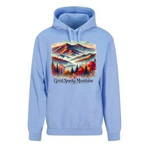 Great Smoky Mountains Fall Leaves Unisex Surf Hoodie