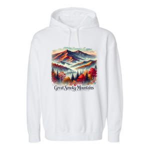 Great Smoky Mountains Fall Leaves Garment-Dyed Fleece Hoodie