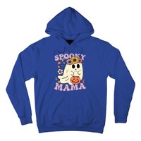 Groovy Spooky Mama Vibes Halloween Hippi Ghost Spooky Season Gift Hoodie