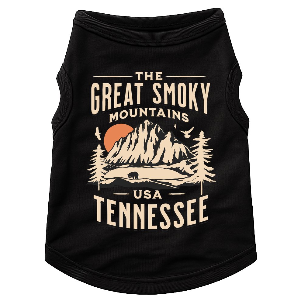 Great Smoky Mountains National Park Tennessee Hike Outdoors Doggie Tank