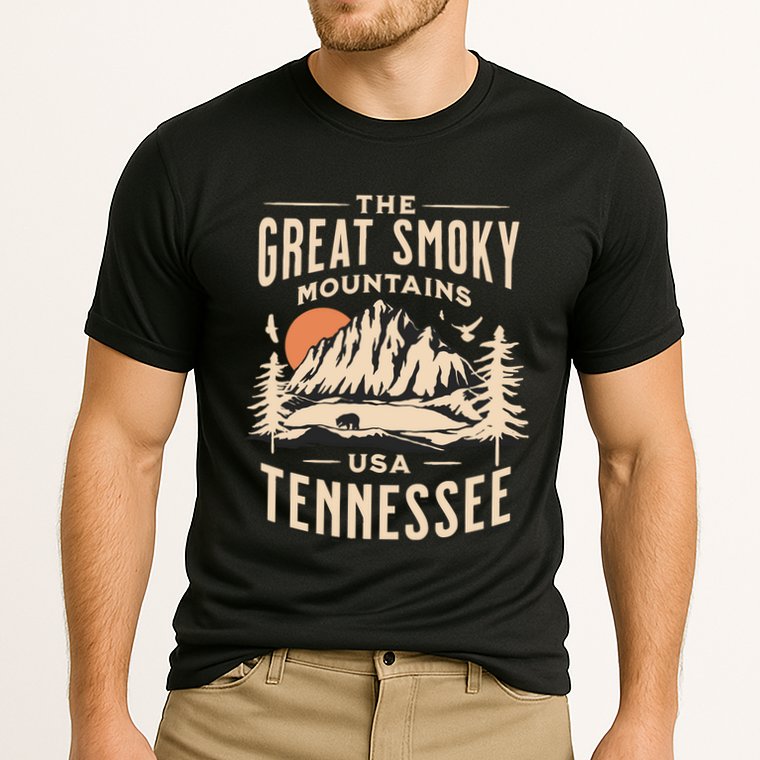 Great Smoky Mountains National Park Tennessee Hike Outdoors Cooling Performance Crew T-Shirt