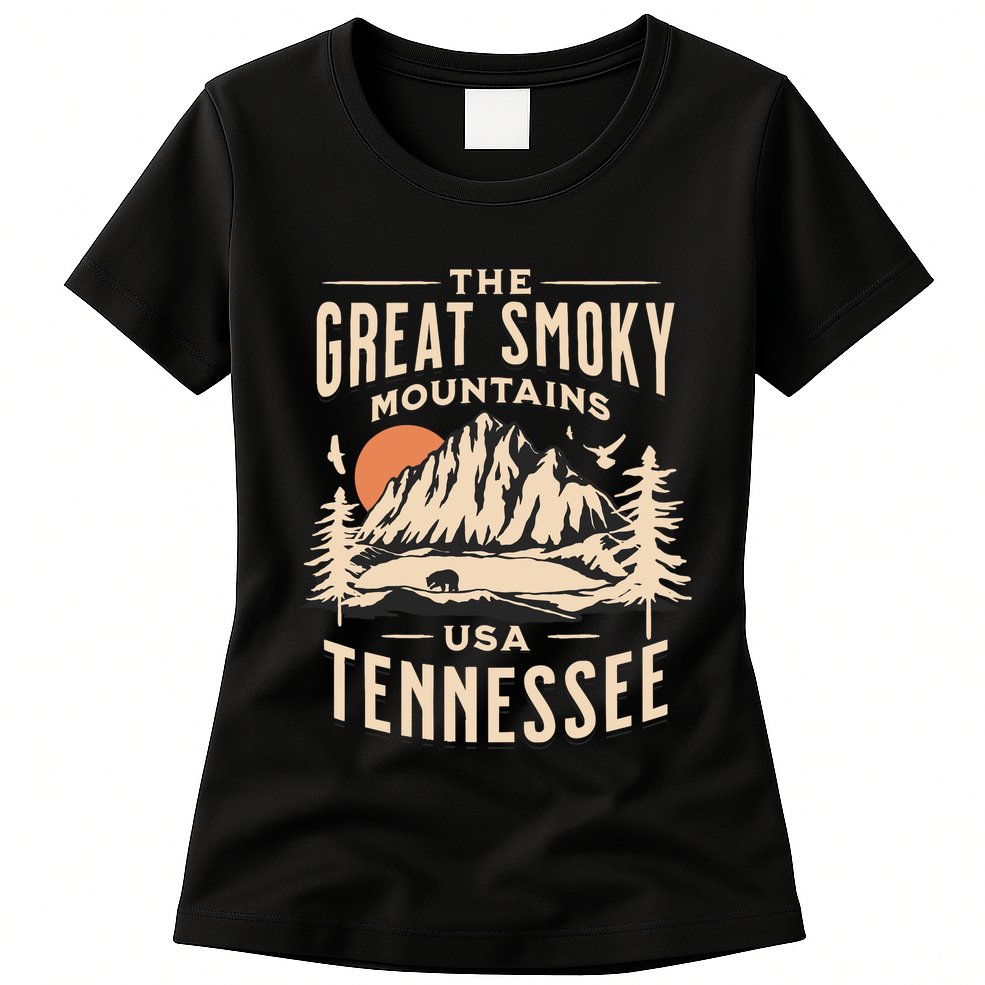 Great Smoky Mountains National Park Tennessee Hike Outdoors Womens T-Shirt