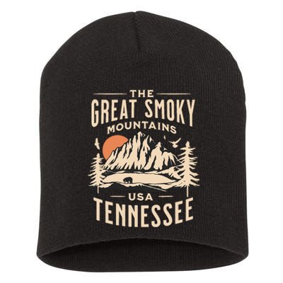 Great Smoky Mountains National Park Tennessee Hike Outdoors Short Acrylic Beanie