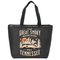 Great Smoky Mountains National Park Tennessee Hike Outdoors Zip Tote Bag