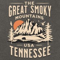 Great Smoky Mountains National Park Tennessee Hike Outdoors Cotton Canvas Backpack
