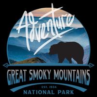 Great Smoky Mountains National Park Adventure Bear Souvenir Gift Bucket Hat