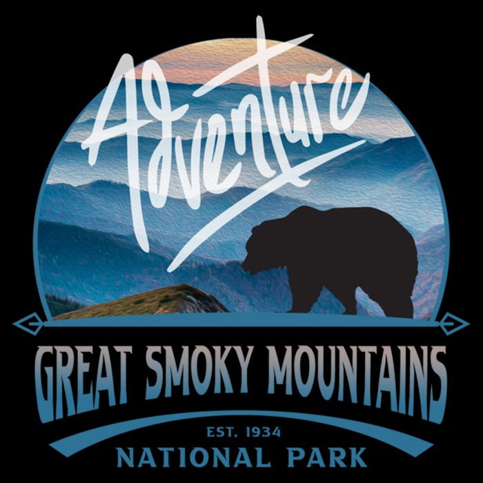 Great Smoky Mountains National Park Adventure Bear Souvenir Gift Bucket Hat