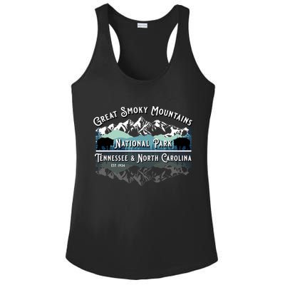 Great Smoky Mountains National Park Bear Hiking Souvenir Gift Ladies PosiCharge Competitor Racerback Tank