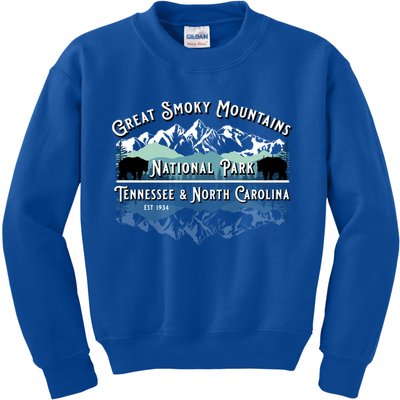 Great Smoky Mountains National Park Bear Hiking Souvenir Gift Kids Sweatshirt