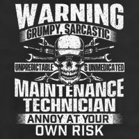 Grumpy Sarcastic Maintenance Technician Repairman Handyman Cool Comfort Performance Bucket Hat