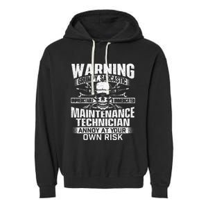 Grumpy Sarcastic Maintenance Technician Repairman Handyman Garment-Dyed Fleece Hoodie