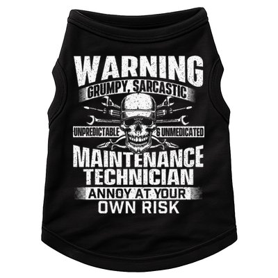 Grumpy Sarcastic Maintenance Technician Repairman Handyman Doggie Tank