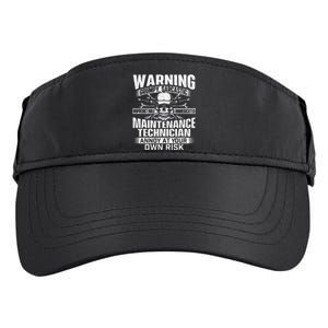 Grumpy Sarcastic Maintenance Technician Repairman Handyman Adult Drive Performance Visor