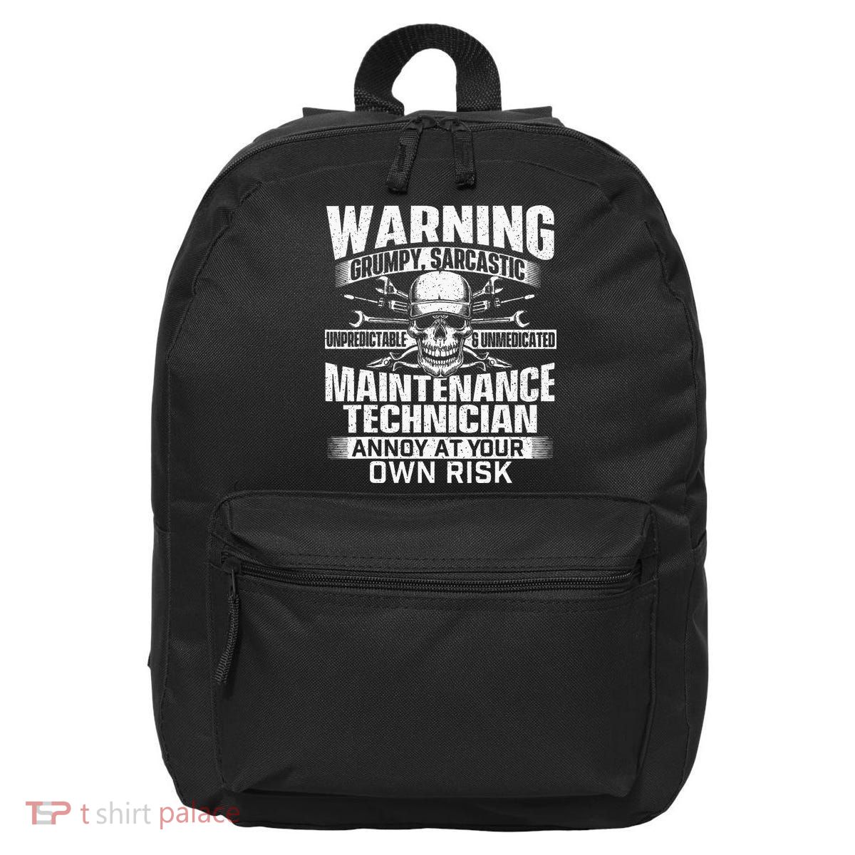 Grumpy Sarcastic Maintenance Technician Repairman Handyman 16 in Basic Backpack