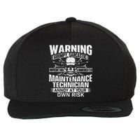 Grumpy Sarcastic Maintenance Technician Repairman Handyman Wool Snapback Cap