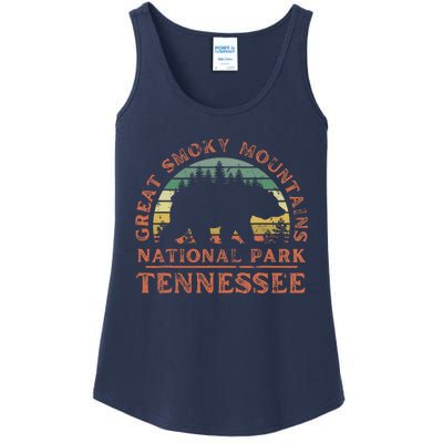 Great Smoky Mountains National Park Tennessee Bear Hiking Ladies Essential Tank