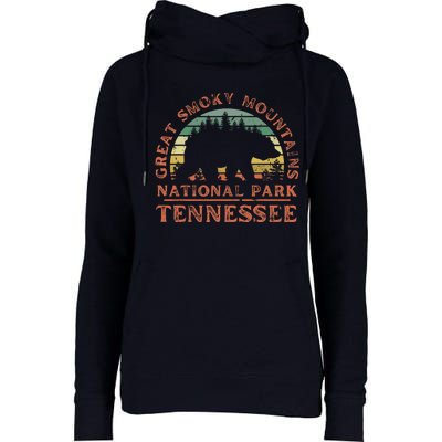 Great Smoky Mountains National Park Tennessee Bear Hiking Womens Funnel Neck Pullover Hood