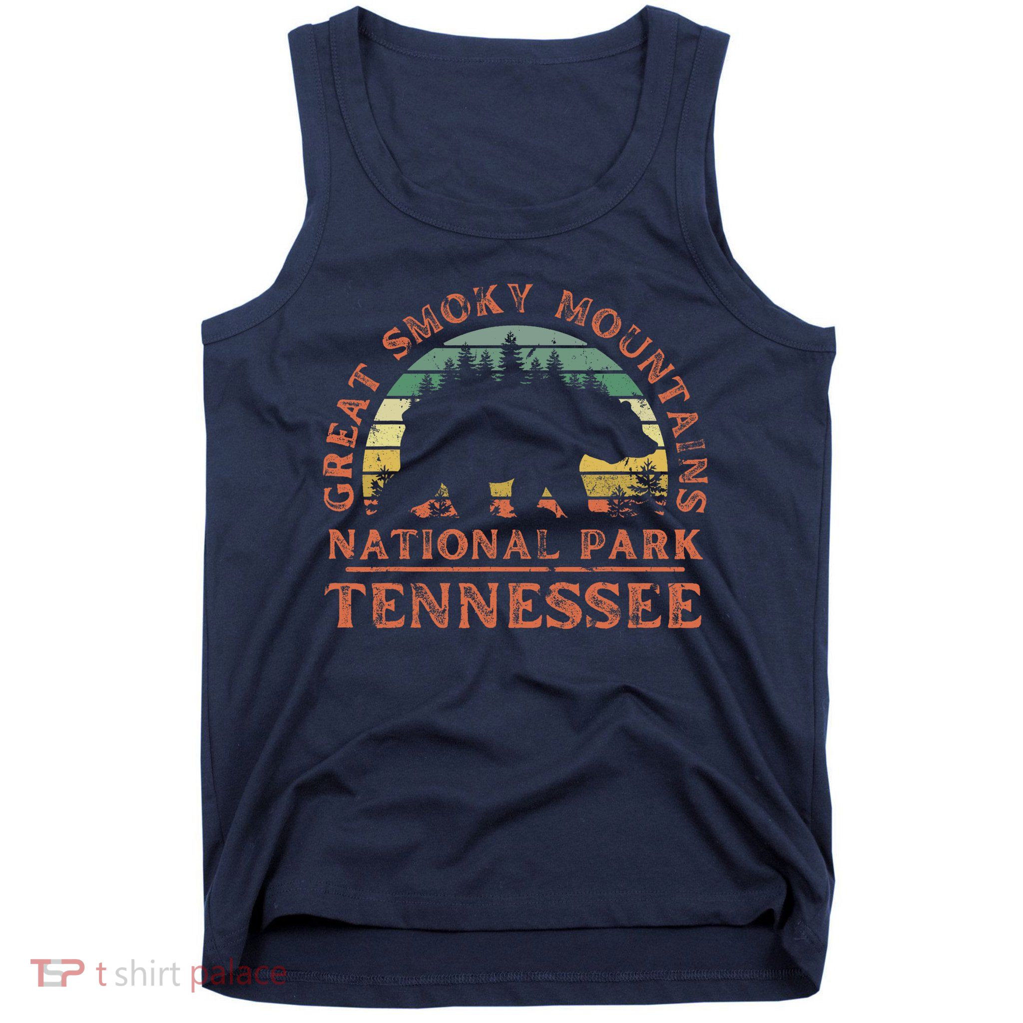 Great Smoky Mountains National Park Tennessee Bear Hiking Tank Top