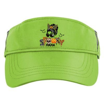 Groovy Spooky Mama Messy Bun Witch Mom Gift Adult Drive Performance Visor