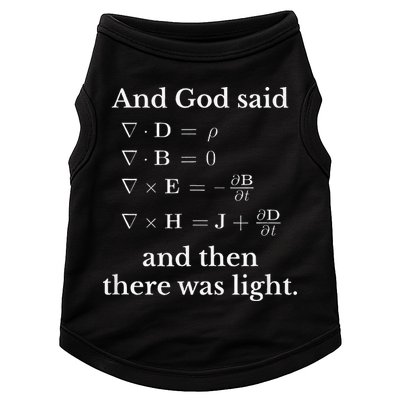 God Said MaxwellS Equations Integral Form Geeks Doggie Tank