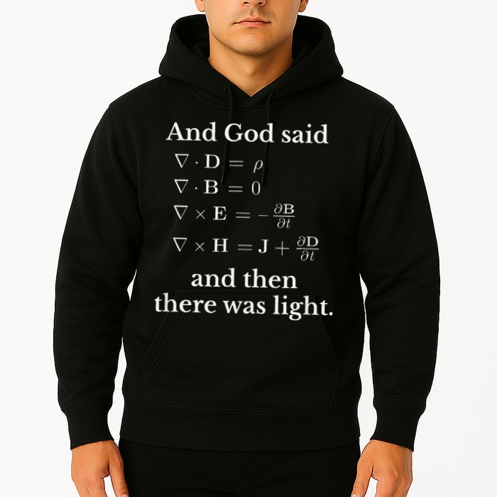 God Said MaxwellS Equations Integral Form Geeks Hoodie