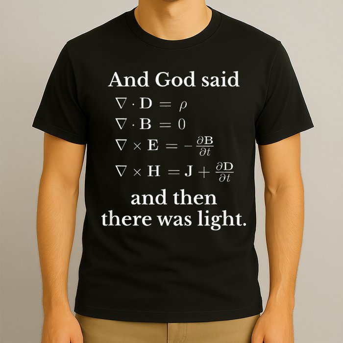 God Said MaxwellS Equations Integral Form Geeks T-Shirt