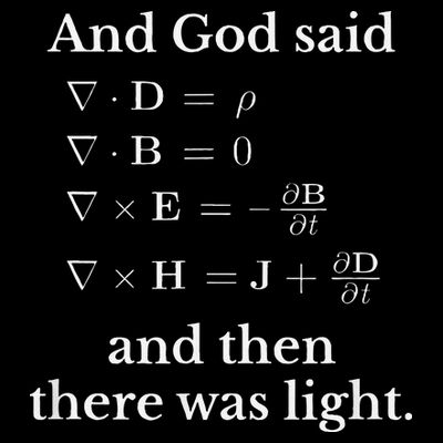 God Said MaxwellS Equations Integral Form Geeks T-Shirt