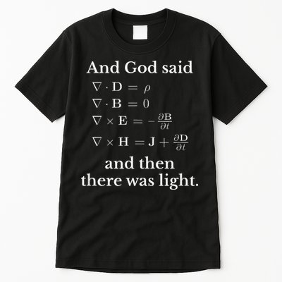 God Said MaxwellS Equations Integral Form Geeks Tall T-Shirt