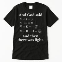 God Said MaxwellS Equations Integral Form Geeks Tall T-Shirt