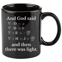 God Said MaxwellS Equations Integral Form Geeks 11oz C Handle Ceramic Mug