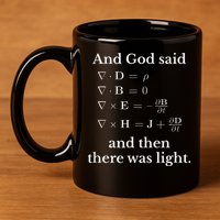 God Said MaxwellS Equations Integral Form Geeks 11oz C Handle Ceramic Mug