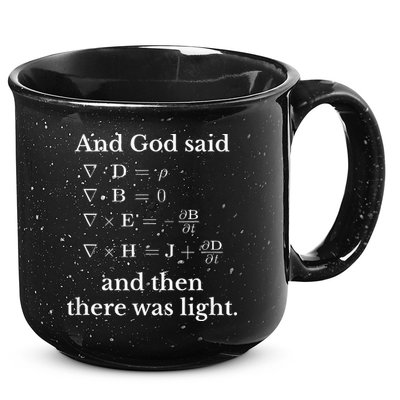 God Said MaxwellS Equations Integral Form Geeks 15oz Campfire Ceramic Mug