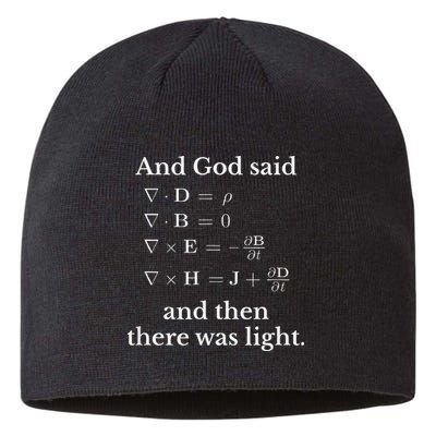 God Said MaxwellS Equations Integral Form Geeks Sustainable Beanie