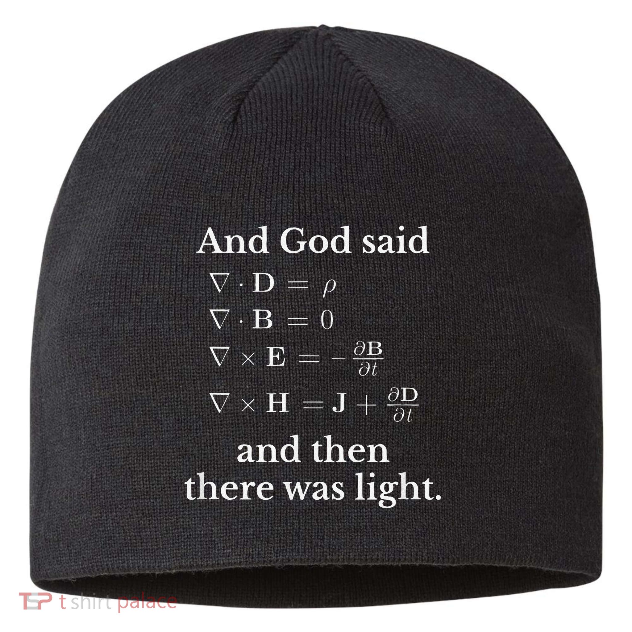 God Said MaxwellS Equations Integral Form Geeks Sustainable Beanie